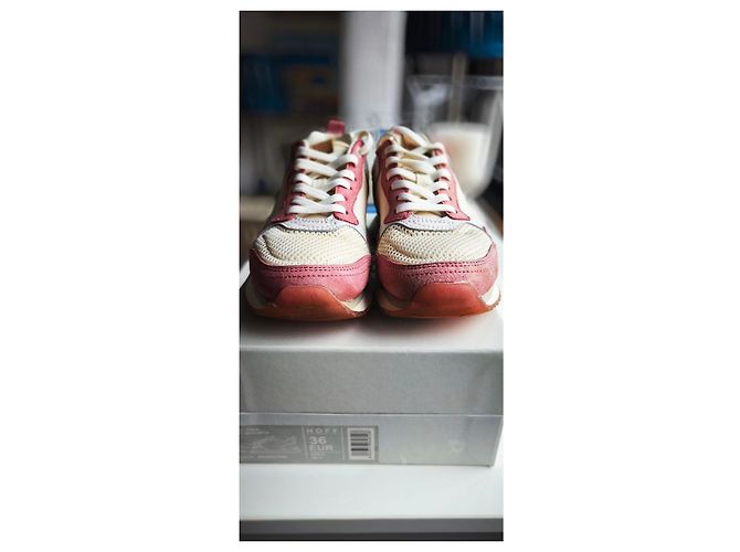 Autre Marque Sneakers Hoff Oslo in suede e pelle bianca e rosa Marrone Bianco - vista 3