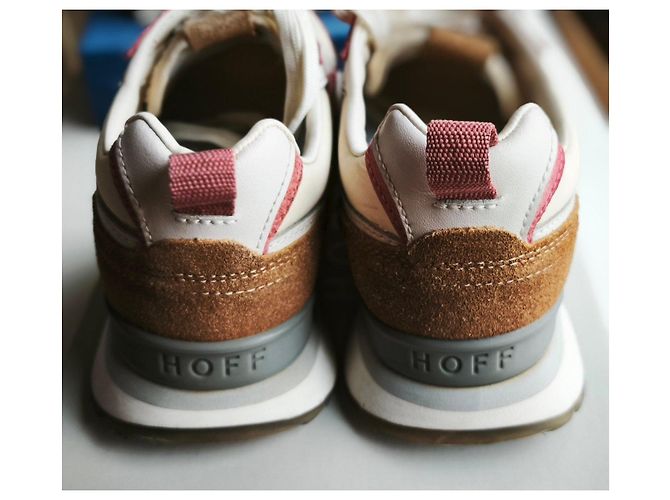 Autre Marque Sneakers Hoff Oslo in suede e pelle bianca e rosa Marrone Bianco - vista 4