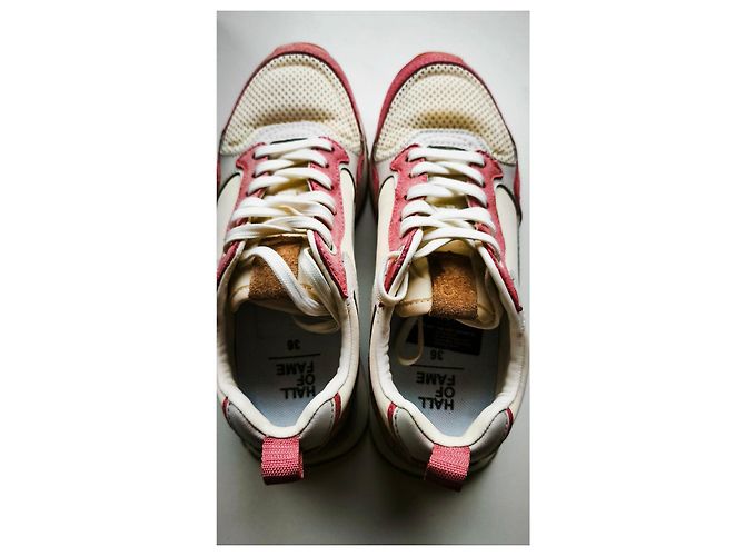 Autre Marque Sneakers Hoff Oslo in suede e pelle bianca e rosa Marrone Bianco - vista 5