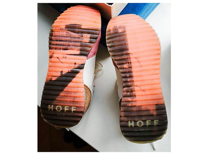 Autre Marque Sneakers Hoff Oslo in suede e pelle bianca e rosa Marrone Bianco - vista 6