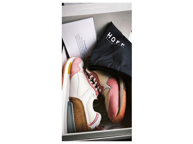 Autre Marque Sneakers Hoff Oslo in suede e pelle bianca e rosa Marrone Bianco - vista 8