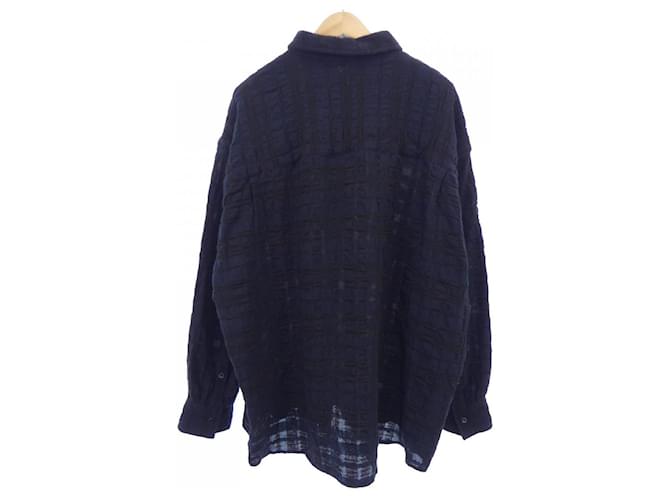 Autre Marque Camisa de algodón Azul Azul marino - vista 2