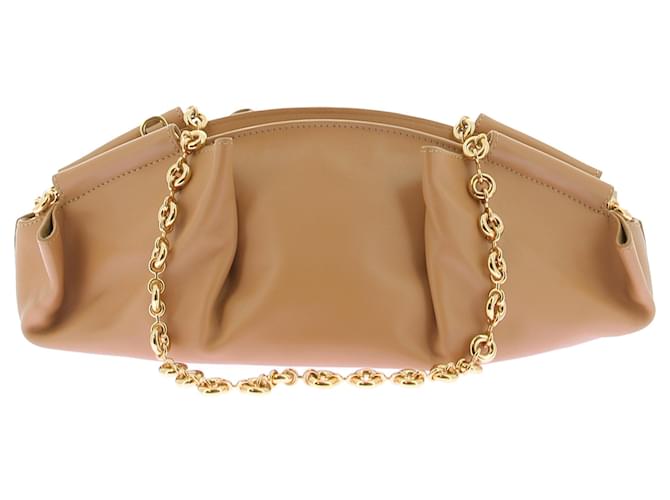 Borsa Loewe Paseo beige in pelle - vista 2