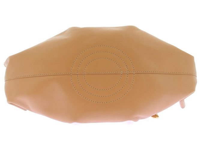 Borsa Loewe Paseo beige in pelle - vista 7