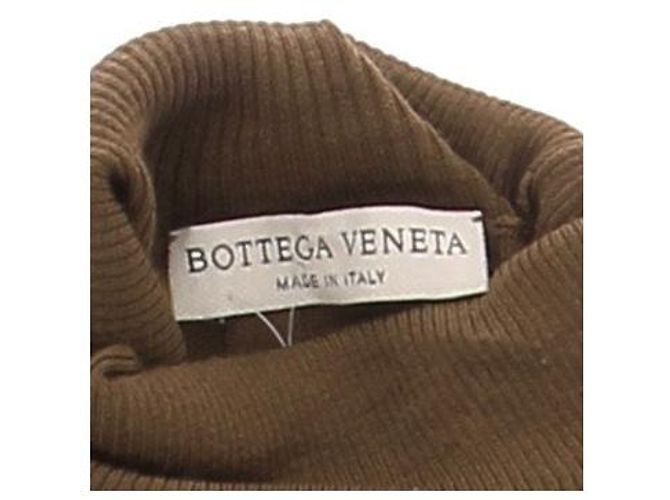 Bottega Veneta Feiner Baumwollpullover Senfgelb Braun - Ansicht 5