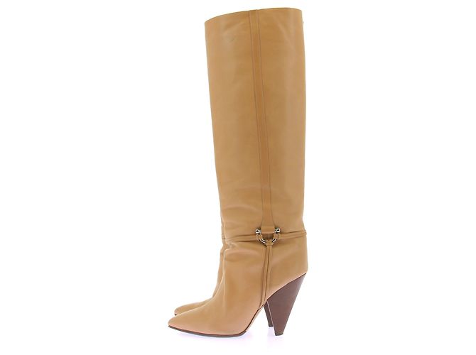 Botas Isabel Marant de piel beige - vista 3