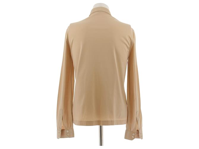Camicia Céline in cotone beige S - vista 2