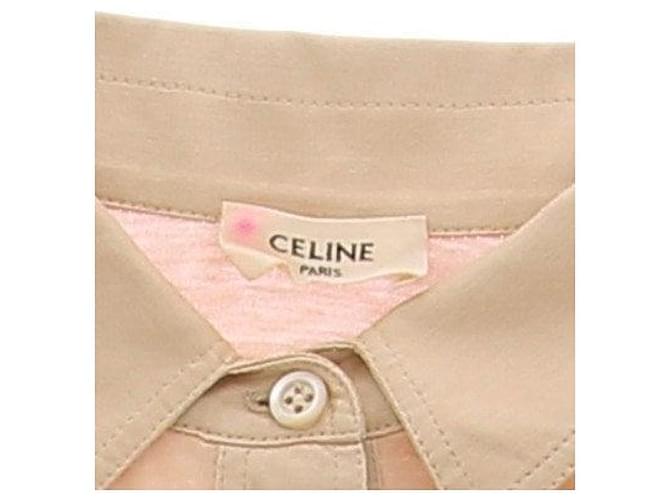 Camicia Céline in cotone beige S - vista 5