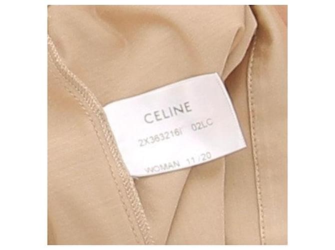Camicia Céline in cotone beige S - vista 6