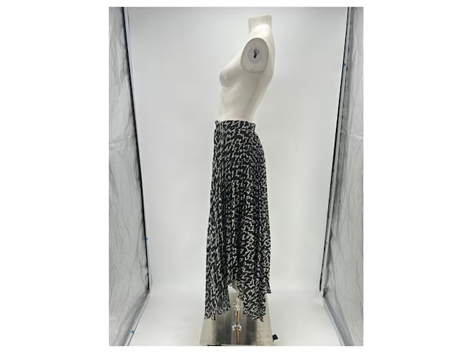 Isabel Marant Falda negra con relámpagos Negro - vista 4