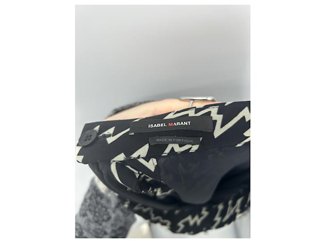 Isabel Marant Falda negra con relámpagos Negro - vista 5