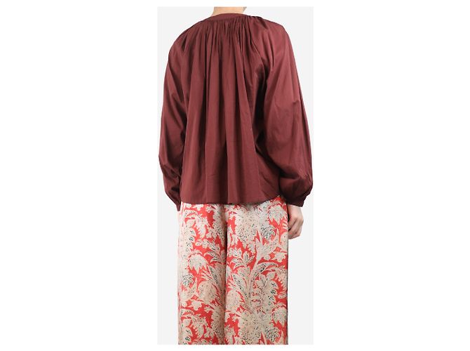 Autre Marque Maroon Celestino shirt blouse - size M Bordeaux - Ansicht 2