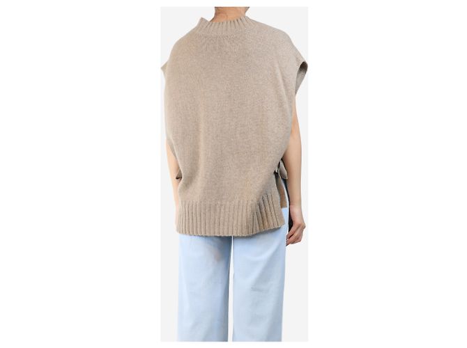 Zadig & Voltaire Chaleco de punto con cuello en V neutro - talla S - vista 2