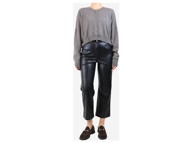 Autre Marque Schwarze Kunstlederhose - Größe UK 8 - Ansicht 2