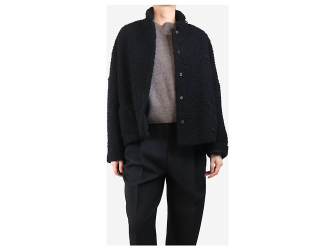 Autre Marque Black wool textured jacket - size L - view 3