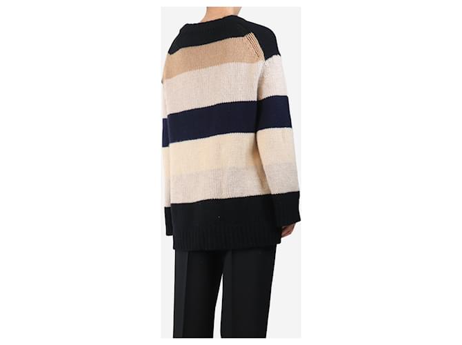 Khaite Oversized-Pullover aus Kaschmir in neutral und schwarz - Größe XS - Ansicht 2