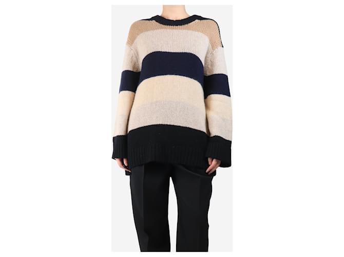 Khaite Oversized-Pullover aus Kaschmir in neutral und schwarz - Größe XS - Ansicht 3