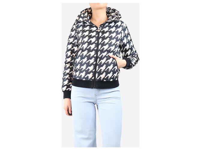 Perfect Moment Black digi houndstooth puffer jacket - size S - view 3
