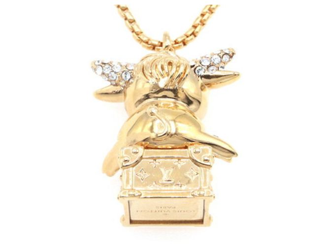 Collar Péndulo de Oro Louis Vuitton Dorado - vista 2