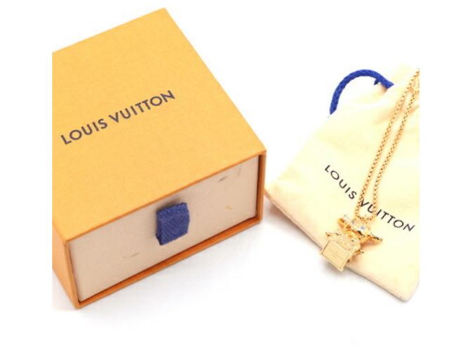 Collar Péndulo de Oro Louis Vuitton Dorado - vista 6