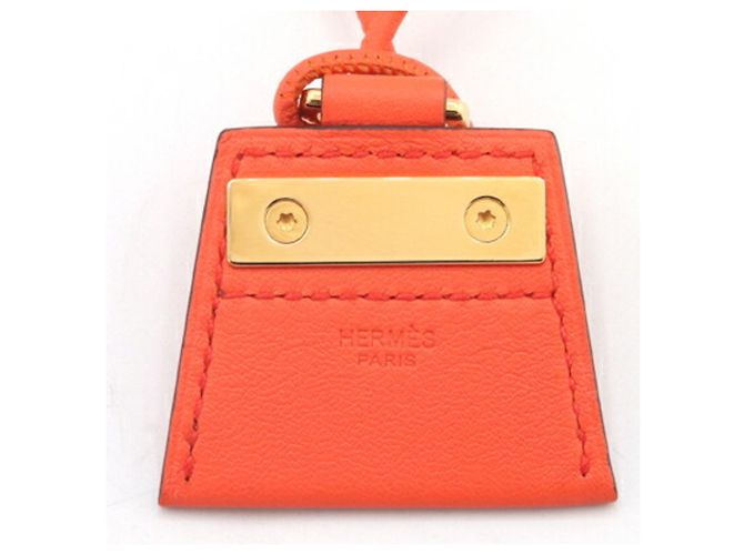 Collana choker Hermès Mon Petit Kelly PM Arancio Poppy Arancione - vista 2