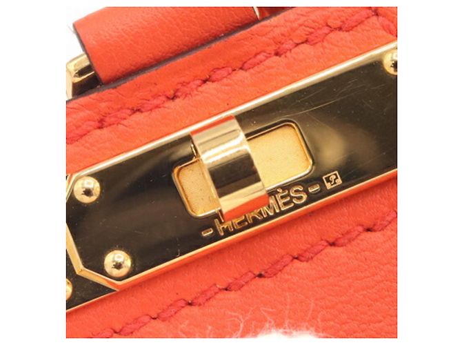 Collana choker Hermès Mon Petit Kelly PM Arancio Poppy Arancione - vista 5