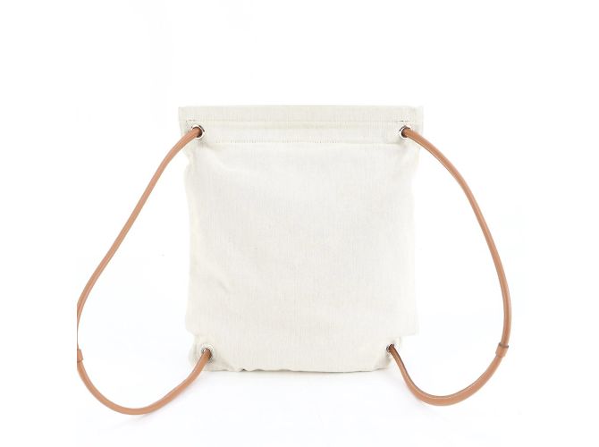 Hermès Hermes Aline D Engraved 2-Way Leather Backpack Beige - view 2