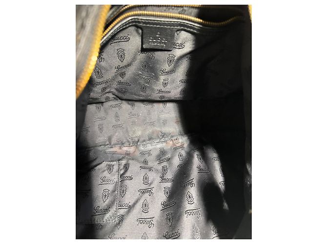 Borsa a mano Gucci Jockey Hobo in pelle nera Nero - vista 6