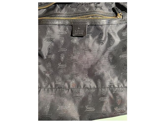 Borsa a mano Gucci Jockey Hobo in pelle nera Nero - vista 7