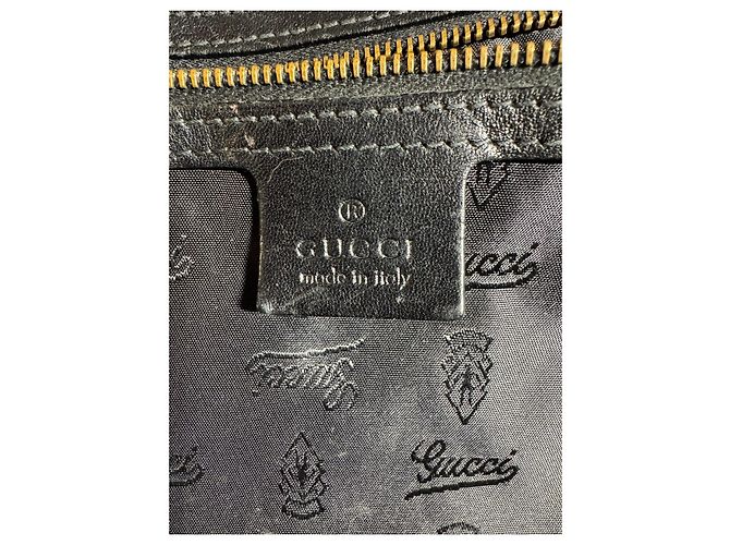Borsa a mano Gucci Jockey Hobo in pelle nera Nero - vista 8