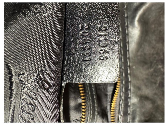 Borsa a mano Gucci Jockey Hobo in pelle nera Nero - vista 9