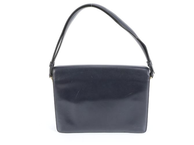 Piano Bolsa de Ombro 2 em 1 de Couro Hermès Azul marinho - vista 4