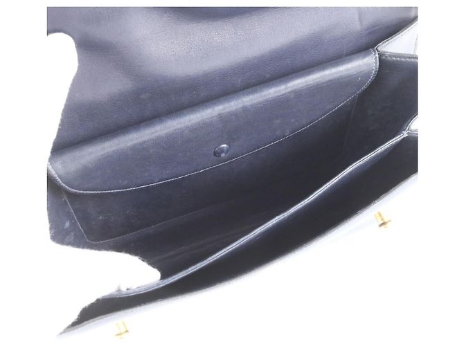Piano Bolsa de Ombro 2 em 1 de Couro Hermès Azul marinho - vista 8