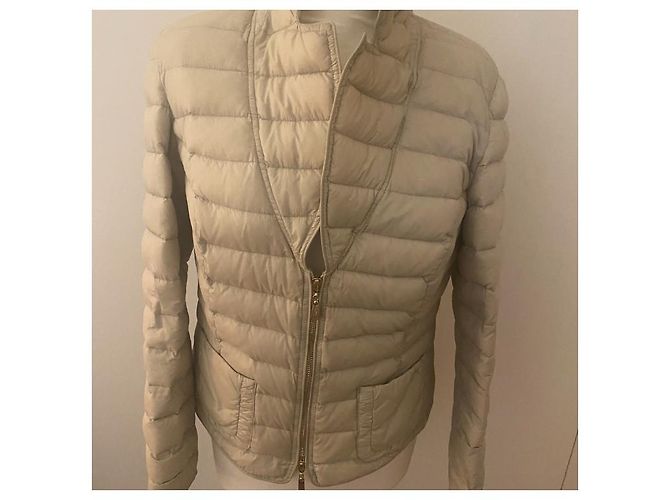 Autre Marque Chaqueta de plumas Madeleine beige con relleno de plumas - vista 12