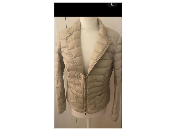 Autre Marque Chaqueta de plumas Madeleine beige con relleno de plumas - vista 2