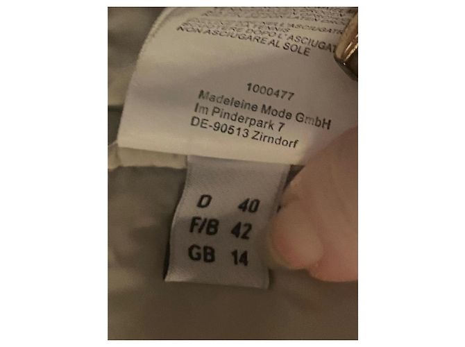 Autre Marque Chaqueta de plumas Madeleine beige con relleno de plumas - vista 7