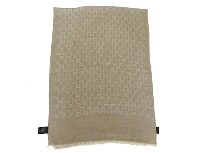 Beige Seidenschal von Gucci - Ansicht 2