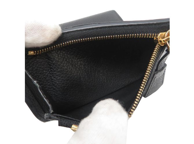Portafoglio Tri-fold Compatto Pont Neuf per Donne Louis Vuitton Nero - vista 7