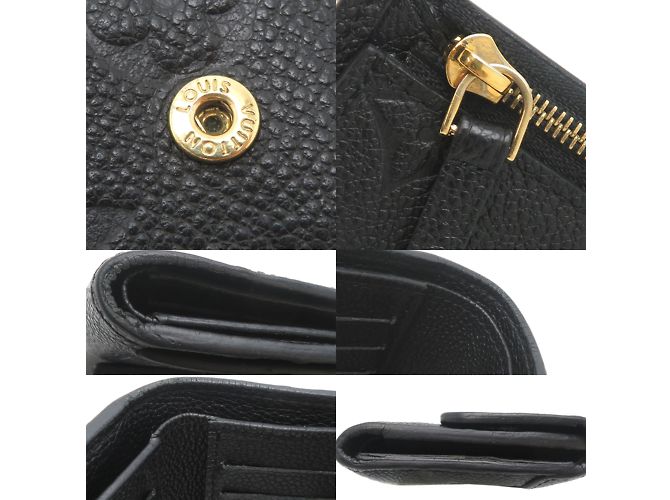 Portafoglio Tri-fold Compatto Pont Neuf per Donne Louis Vuitton Nero - vista 9