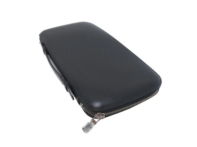 Organizer Louis Vuitton Taiga Leather Long Wallet Black - view 4