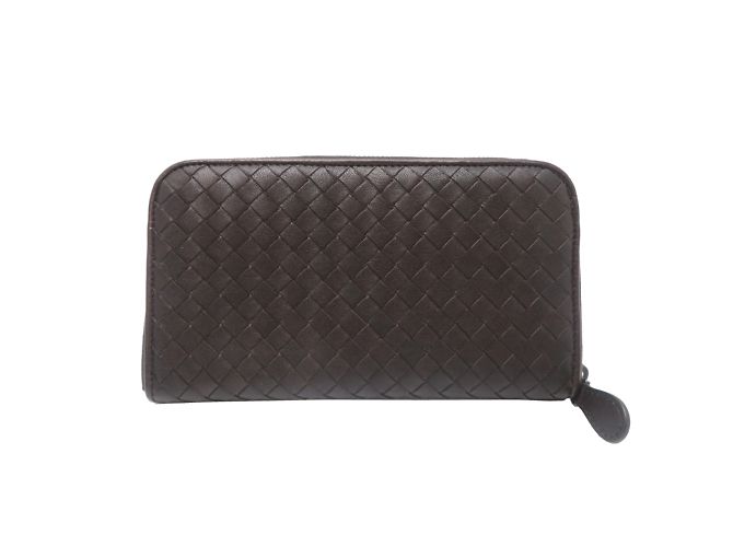 Cartera Larga Intrecciato Bottega Veneta Castaño - vista 2