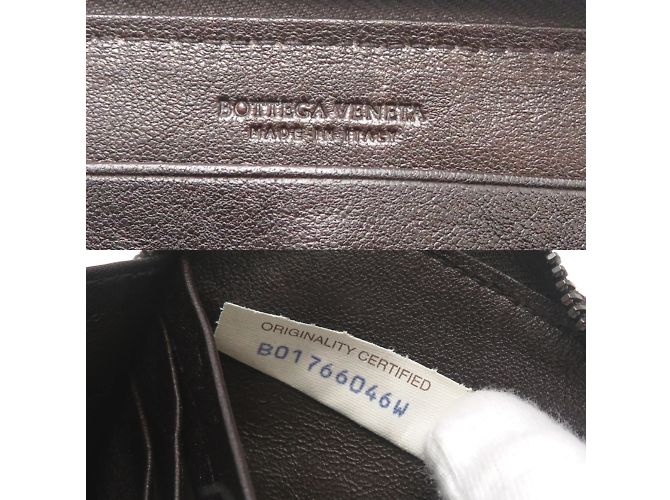 Cartera Larga Intrecciato Bottega Veneta Castaño - vista 7