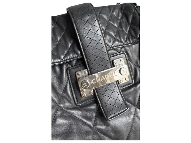 Borsa a Spalla Chanel Parigi Londra Nero - vista 4