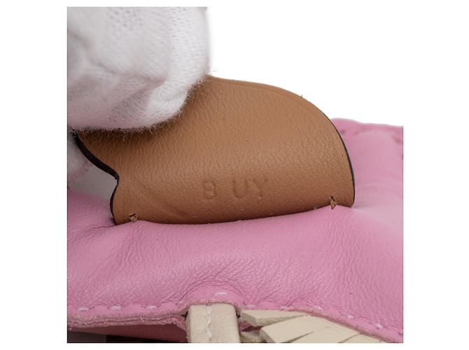 Charm per borsa Rodeo Pegase PM in pelle di agnello Milo rosa e pelle di vitello Swift di Hermès Crudo - vista 5