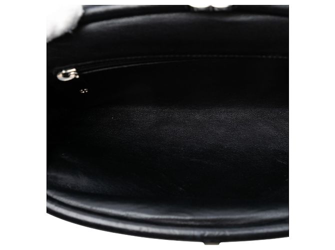 Clutch Chanel in pelle di agnello trapuntata nera Timeless Kisslock Nero - vista 4