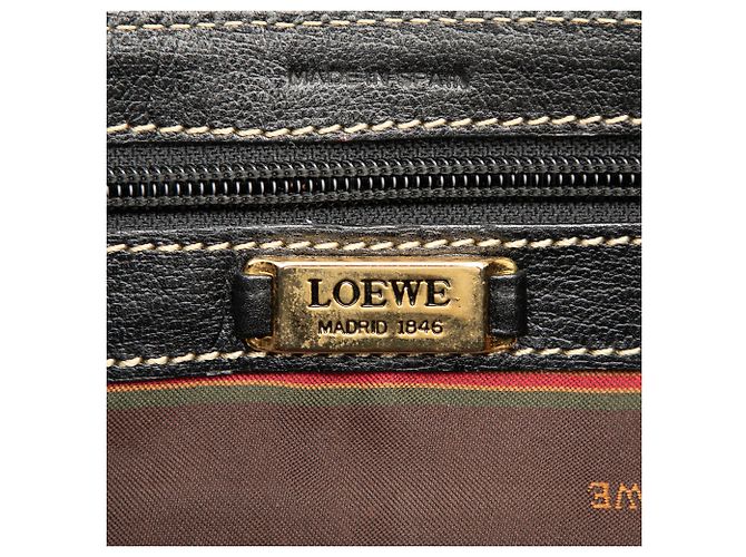 Borsa Velazquez Twist in pelle nera LOEWE Nero - vista 5