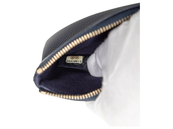 Executive Monedero ejecutivo de piel de ternera azul Chanel Azul marino - vista 6