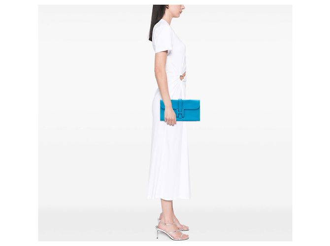 Hermès Jige Elan 29 in Blu Swift Turchese - vista 8