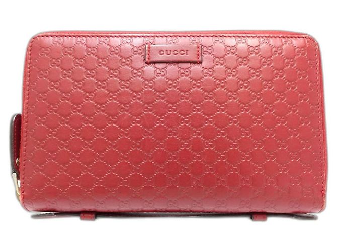Custodia da viaggio Micro Guccissima di Gucci Rosso - vista 2