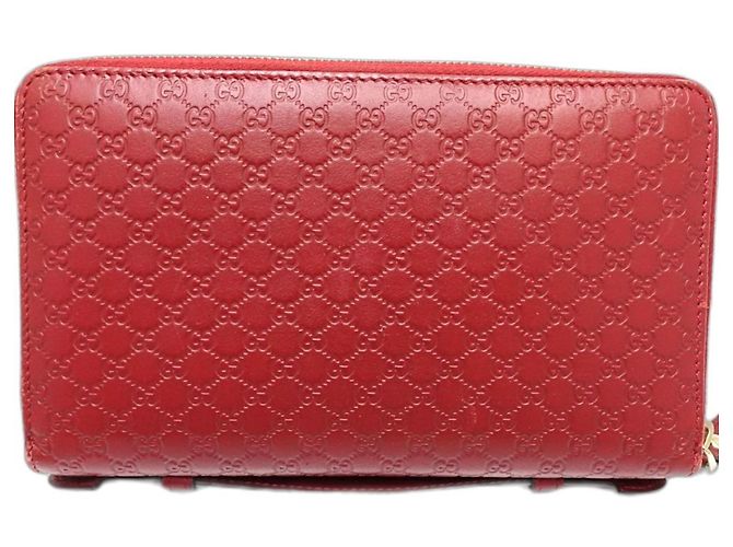Custodia da viaggio Micro Guccissima di Gucci Rosso - vista 4